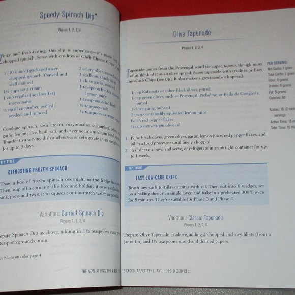 Atkins Diet Low Carb Recipes Softcover Book with Color Photos Colette Heimowitz - Picture 4 of 8